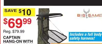 Dunham's Sports CAPTAIN HANG-ON WITH FLEX TEK SEAT offer