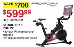 Dunham's Sports PRO-FORM STUDIO BIKE PRO 22 offer