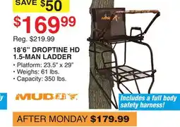Dunham's Sports 18' 6 DROPTINE HD 1.5-MAN LADDER offer