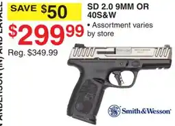 Dunham's Sports SMITH & WESSON SD 2.0 9MM OR 40S & W offer