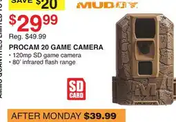 Dunham's Sports MUDDY PROCAM 20 GAME CAMERA offer