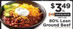 ShopRite 80% Lean Ground Beef offer
