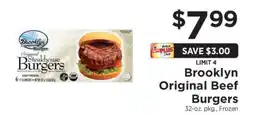 ShopRite Brooklyn Original Beef Burgers offer