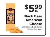 ShopRite Black Bear American Cheese offer