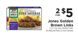 ShopRite Jones Golden Brown Links offer