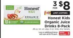 ShopRite Honest Kids Organic Juice Drinks 8-Pack offer