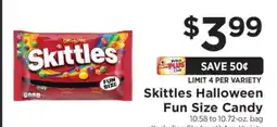 ShopRite Skittles Halloween Fun Size Candy offer