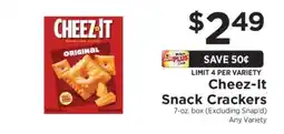 ShopRite Cheez-It Snack Crackers offer