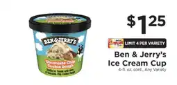 ShopRite Ben & Jerry’s Ice Cream Cup offer