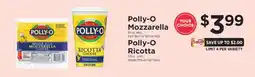 ShopRite Polly-O Mozzarella or Ricotta offer