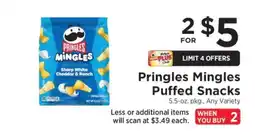 ShopRite Pringles Mingles Puffed Snacks offer