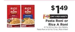 ShopRite Pasta Roni or Rice-A-Roni offer