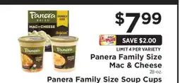 ShopRite Panera Family Size Mac & Cheese offer