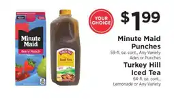 ShopRite Minute Maid Punches / Turkey Hill Iced Tea offer