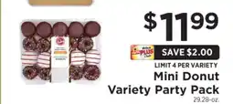 ShopRite Mini Donut Variety Party Pack offer