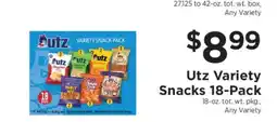 ShopRite Utz Variety Snacks 18-Pack offer