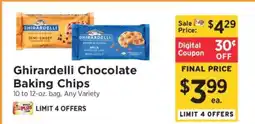 ShopRite Ghirardelli Chocolate Baking Chips offer