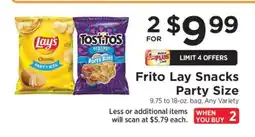 ShopRite Frito Lay Snacks Party Size offer