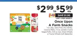 ShopRite Once Upon A Farm Snacks offer
