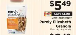 ShopRite Purely Elizabeth Granola offer