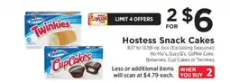 ShopRite Hostess Snack Cakes offer