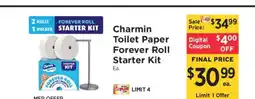 ShopRite Charmin Toilet Paper Forever Roll Starter Kit offer