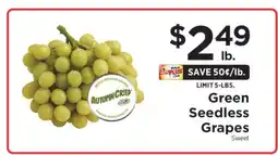 ShopRite Green Seedless Grapes offer