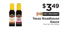 ShopRite Texas Roadhouse Sauce offer