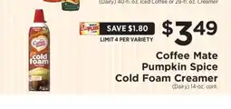 ShopRite Coffee Mate Pumpkin Spice Cold Foam Creamer offer