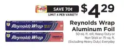 ShopRite Reynolds Wrap Aluminum Foil offer