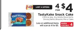 ShopRite TastyKake Snack Cake offer