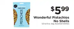 ShopRite Wonderful Pistachios No Shells offer