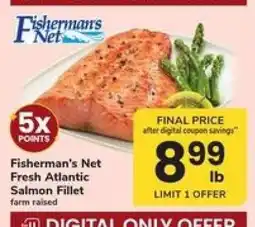 Safeway Fisherman's Net Fresh Atlantic Salmon Fillet offer