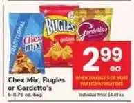 Safeway Chex Mix, Bugles or Gardetto's offer