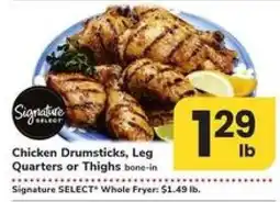 Safeway Chicken Drumsticks, Leg Quarters or Thighs offer