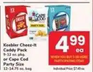 Safeway Keebler Cheez-It Caddy Pack or Cape Cod Party Size offer