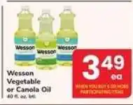 Safeway Wesson Vegetable or Canola Oil offer