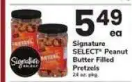 Safeway Signature SELECT Peanut Butter Filled Pretzels offer