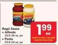 Safeway Ragú Sauce offer