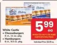 Safeway White Castle Sliders offer