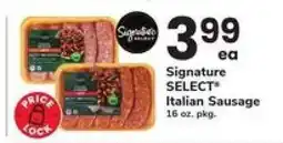 Safeway Signature SELECT Italian Sausage offer