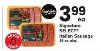 Safeway Signature SELECT Italian Sausage offer