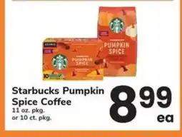Safeway Starbucks Pumpkin Spice Coffee offer