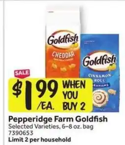 Stop&Shop Pepperidge Farm Goldfish offer