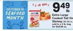 Safeway Extra Large Cooked Tail On Shrimp offer