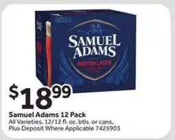 Stop&Shop Samuel Adams 12 Pack offer