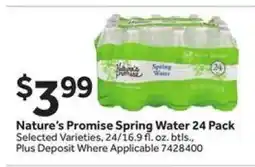Stop&Shop Nature's Promise Spring Water 24 Pack offer