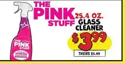 Ollie's THE PINK STUFF 25.4 OZ. GLASS CLEANER offer
