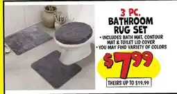 Ollie's 3 PC. BATHROOM RUG SET offer
