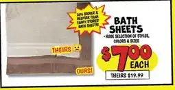 Ollie's BATH SHEETS offer